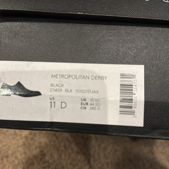 Coach Metropolitan Derby Black Dress Shoes (Men’s size 11) - Picture 8 of 8
